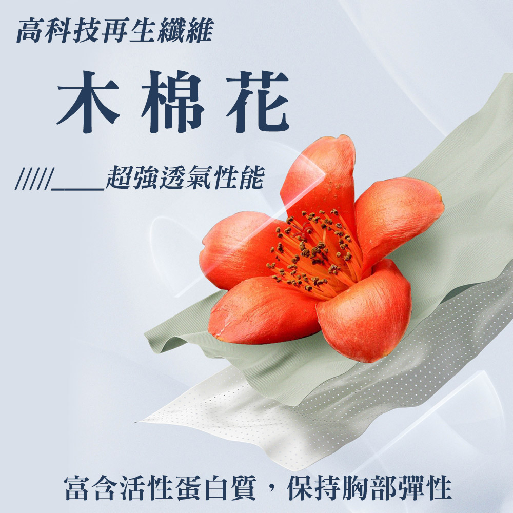 4公分厚杯 木棉花 集爆乳 無鋼圈內衣 (灰色)