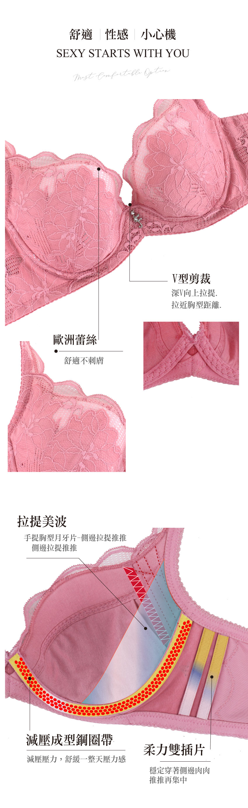美藝系列 奈米涼感 環保健康素材 機能內衣BCDE罩杯(湖水綠)