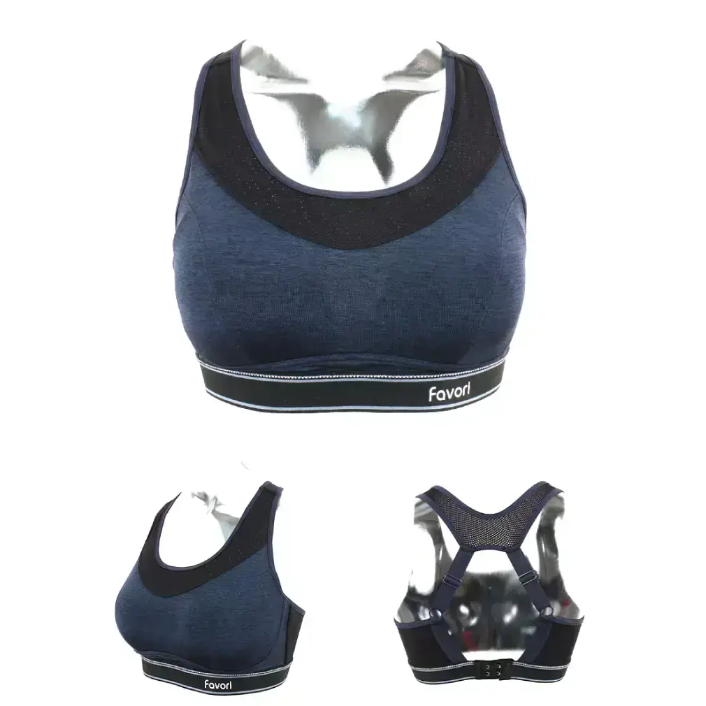 重機能WINCOOL強力支撐罩杯專業運動胸衣(個性黑)