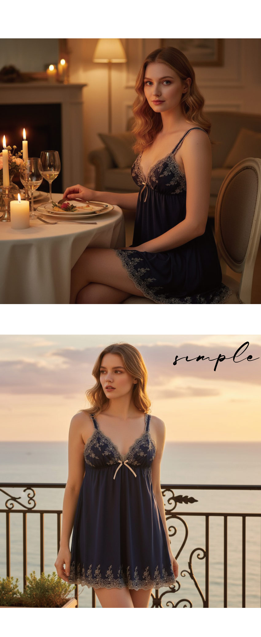 玫瑰花園 柔紗 細肩帶性感連身裙睡衣(粉)