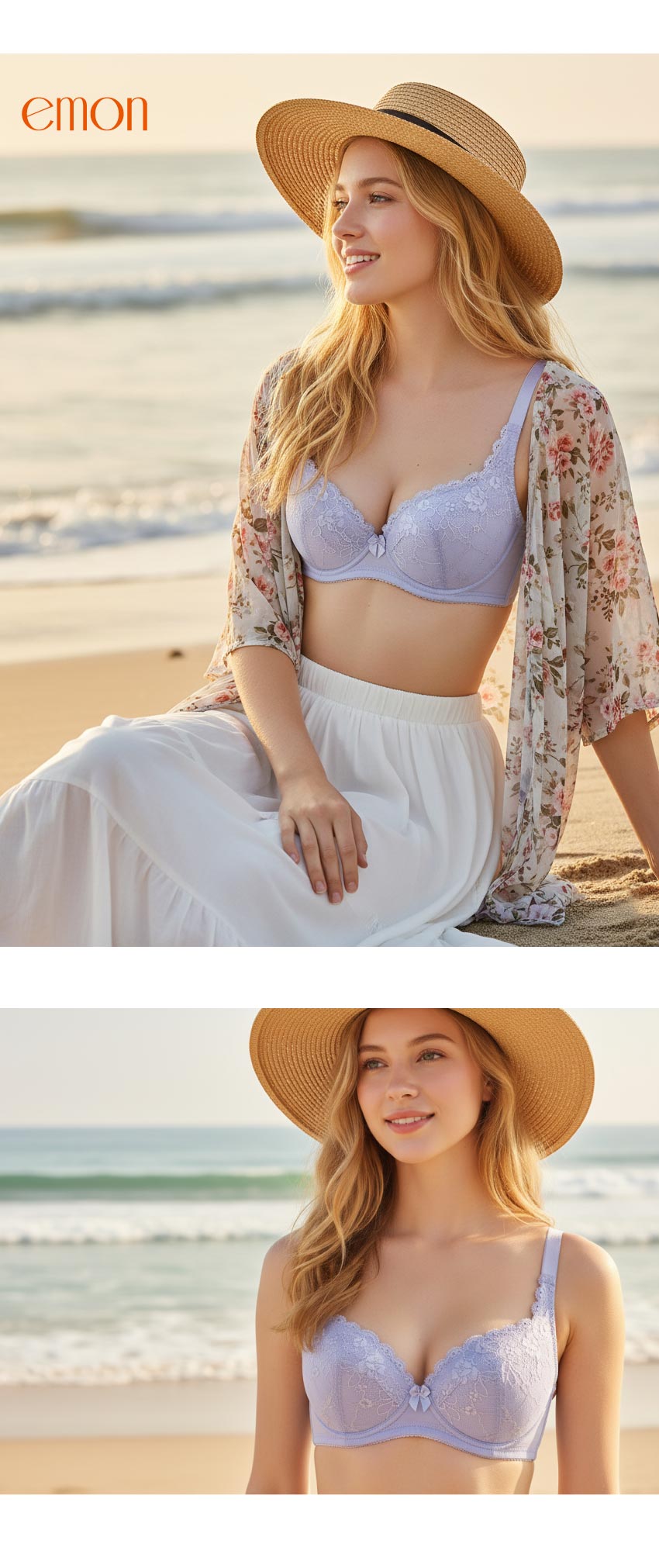 花見夢境 深V系列內衣CD罩杯(紫)