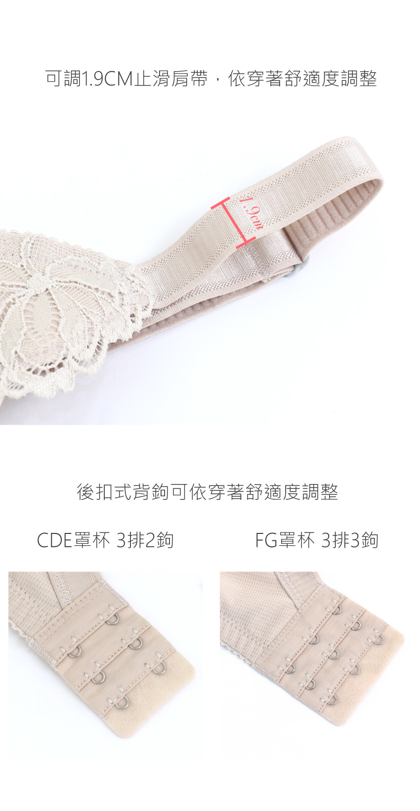 凝香之吻 性感蕾絲 包覆集中舒棉內衣CDEFG罩杯(深藍)