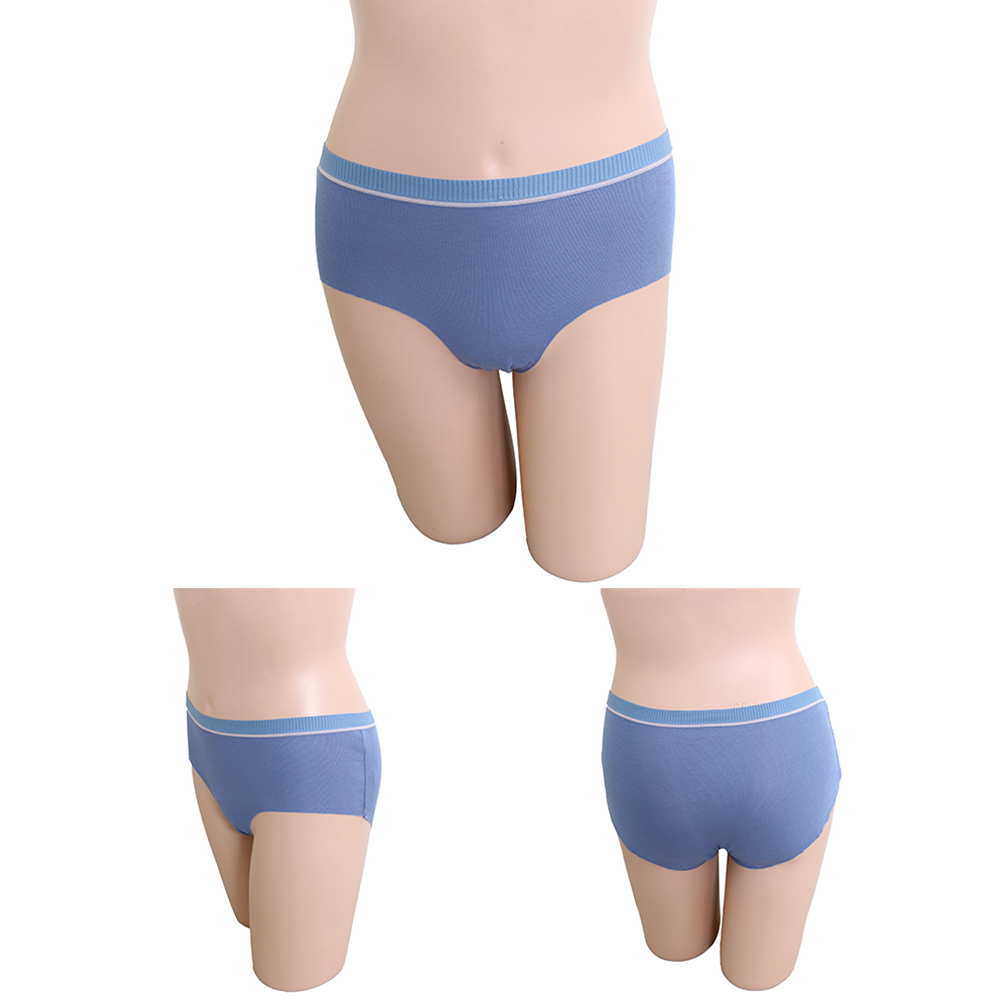 低腰 聚乳酸 蠶絲無痕棉質三角褲 3件組(隨機色)