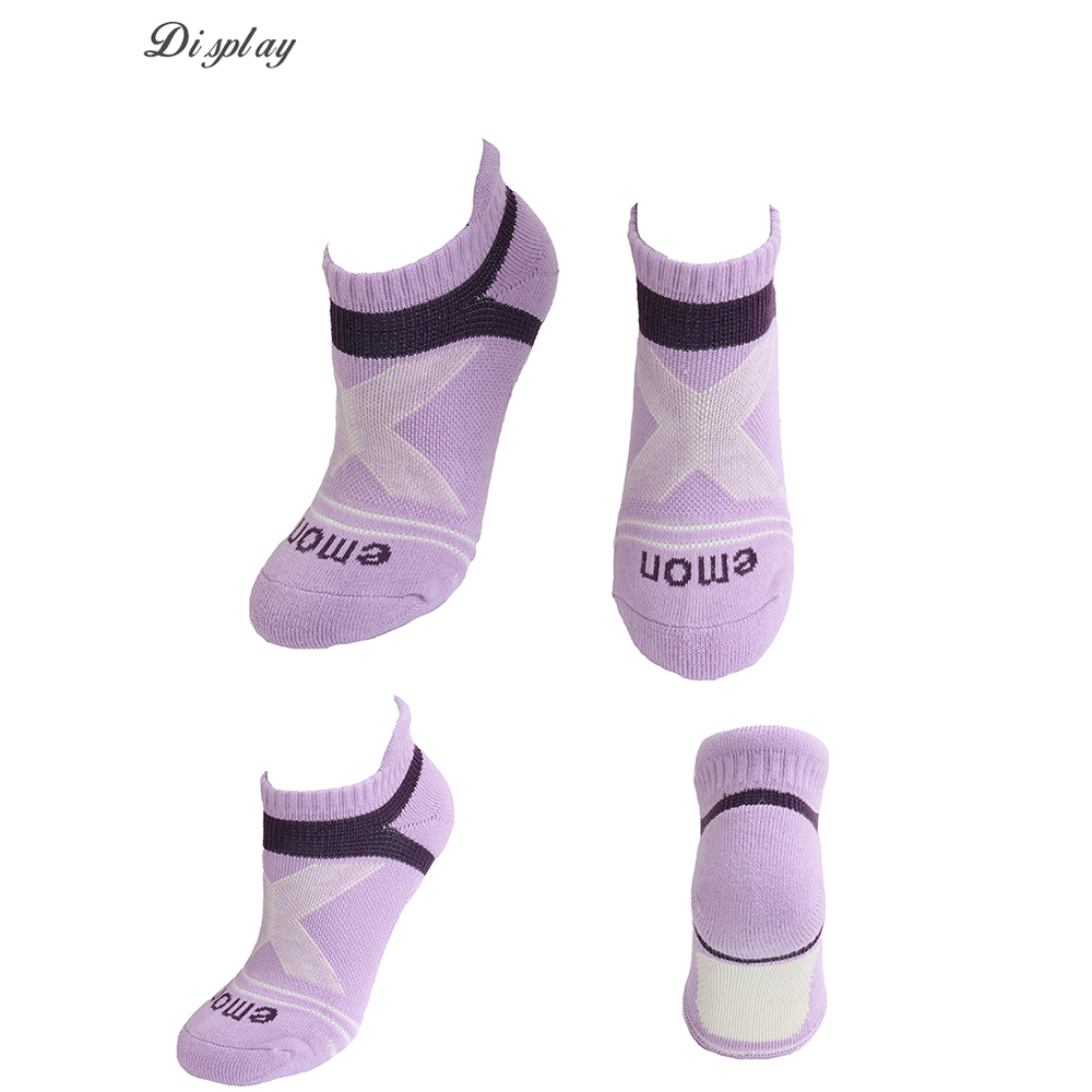 全方位護足 足弓加強 輕機能氣墊襪(紫)