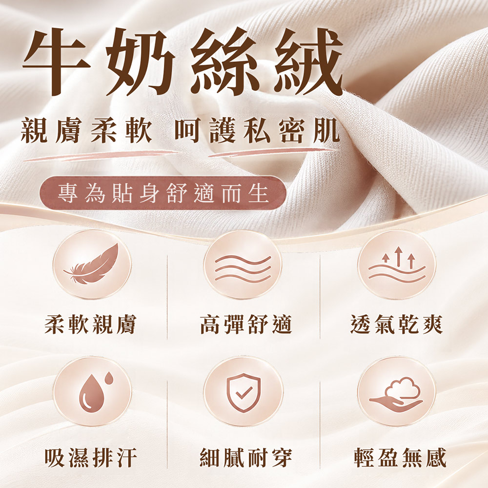性感蕾絲透膚 牛奶絲絨 丁字褲 (隨機色)