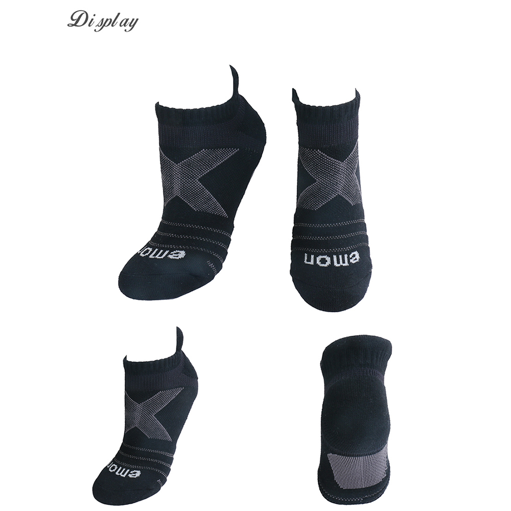 全方位護足 足弓加強 輕機能氣墊襪(黑)