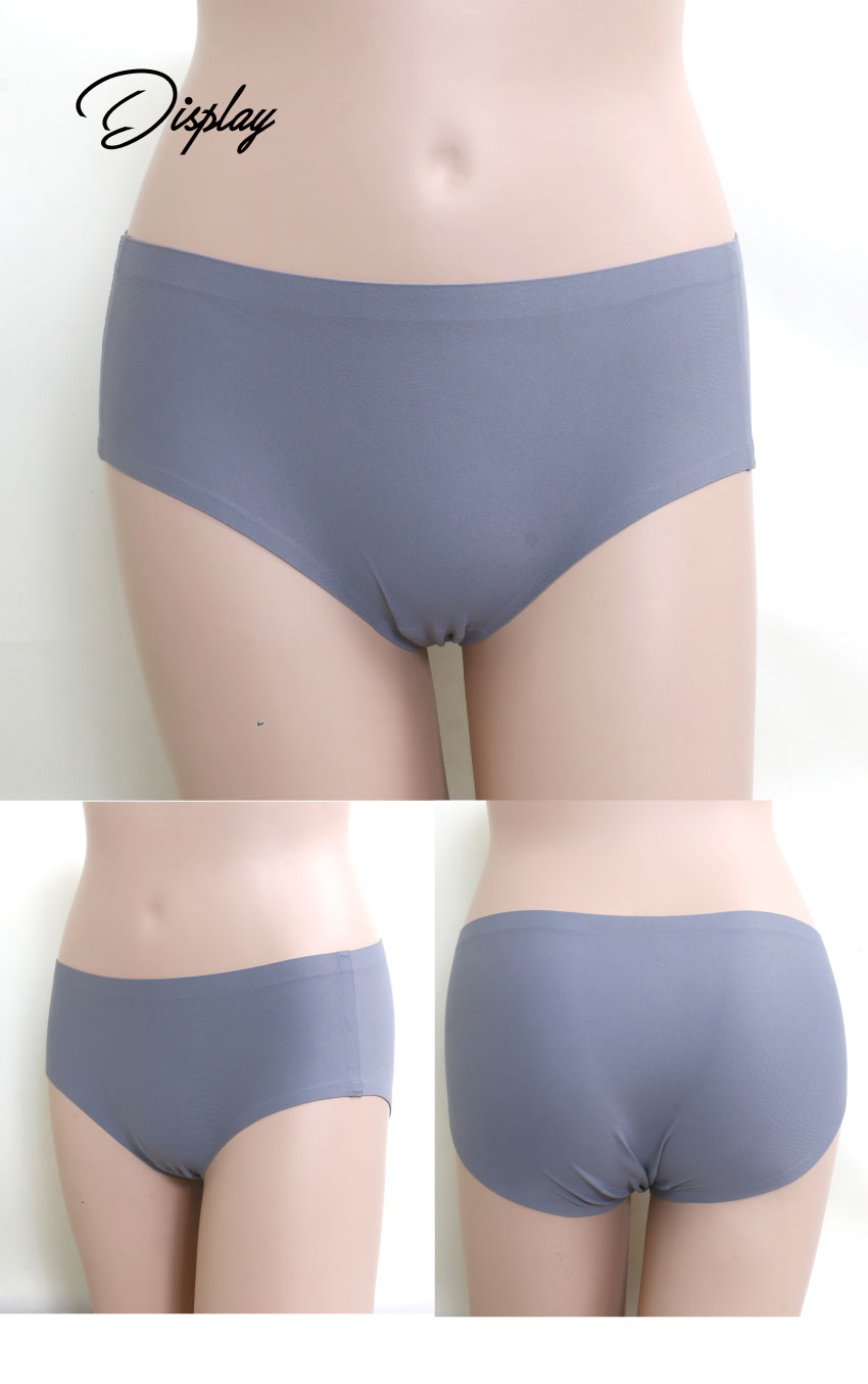 輕時尚 無痕平口褲(灰藍色)