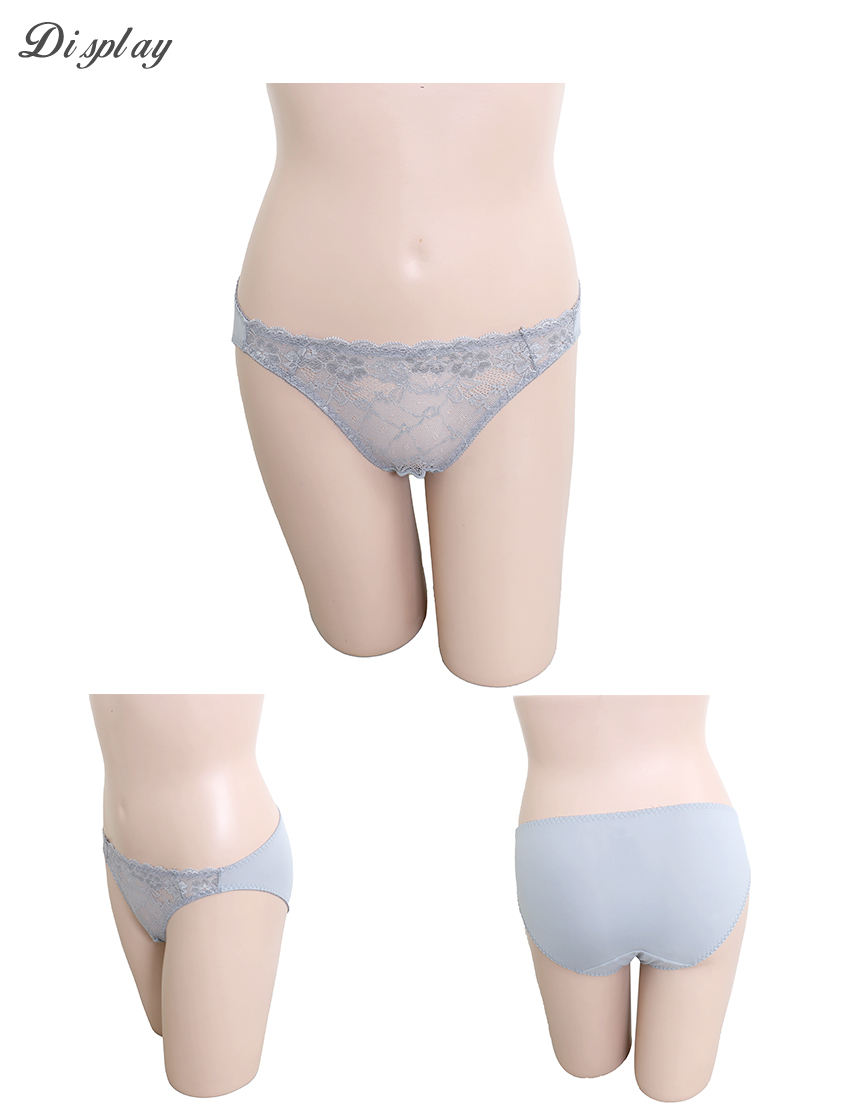 祕密花園．綻放 低腰三角褲(銀灰色)