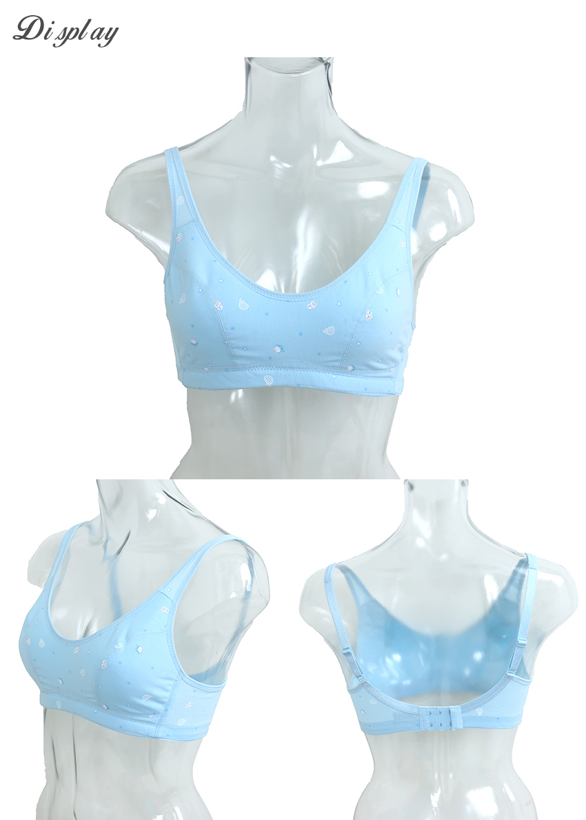 《台灣製》小企鵝。無鋼圈舒柔少女內衣(水)ABCD