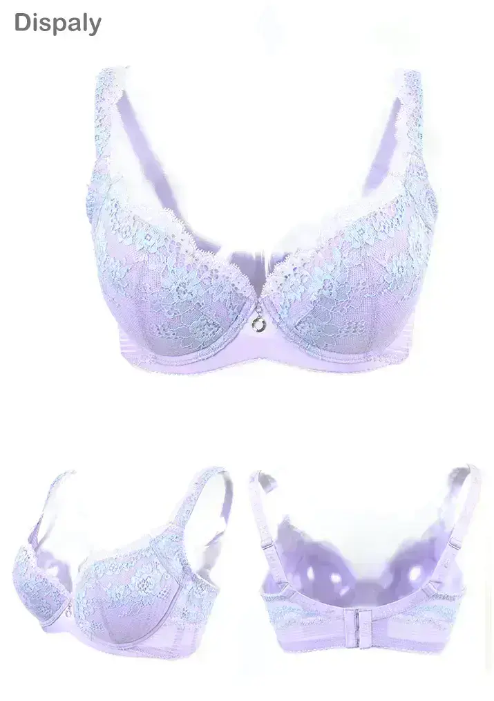 冰絲涼感 春櫻漫迷機能降溫內衣BCD罩杯(水紫)