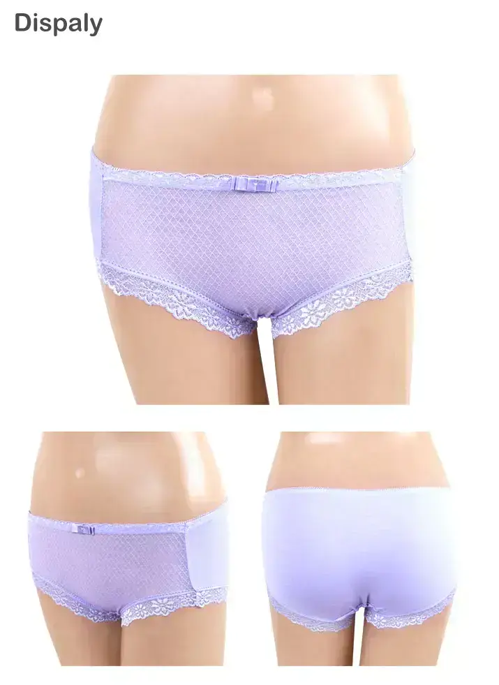 亞當之手 舒芙蕾絲超爆乳無鋼圈系列平口褲(紫)