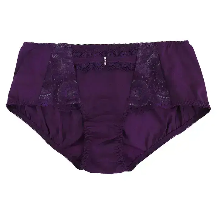 輕柔天使棉水肌保養呵護機能平口褲(葡萄紫)