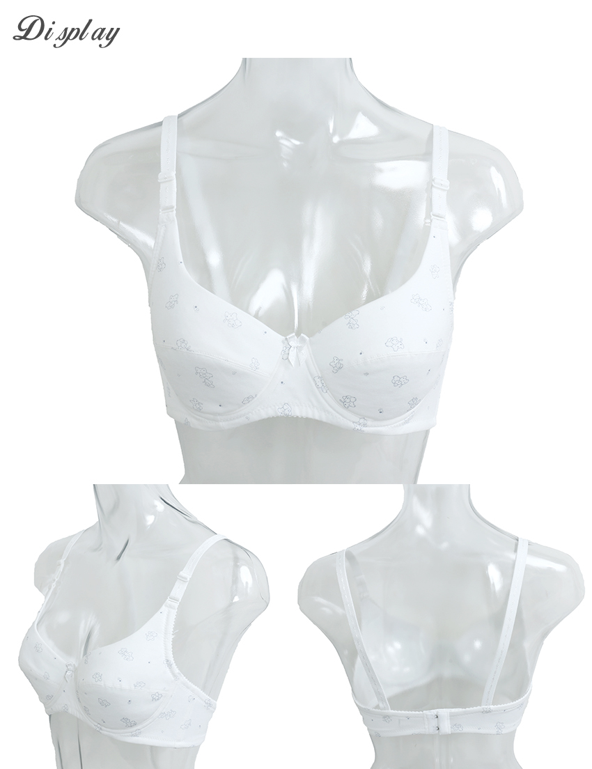 快樂狗狗少女內衣(軟鋼圈)(灰)BCD