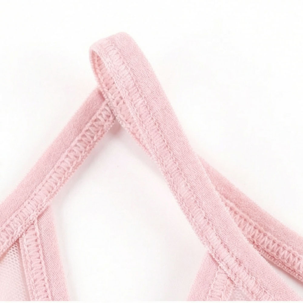 T型美鑽 性感透膚低腰三角褲3件組(隨機色)