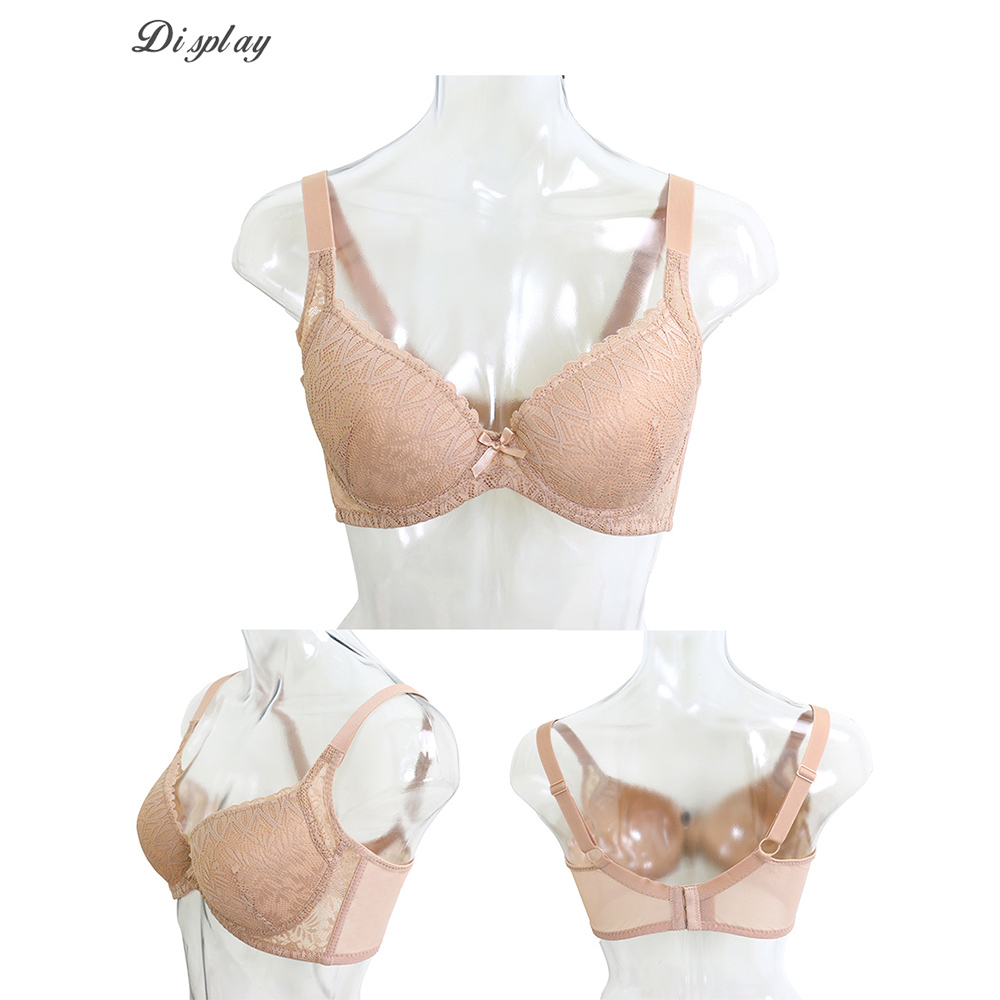 花漾 軟鋼圈 深V低脊心包覆機能型內衣C罩杯(蜜膚)