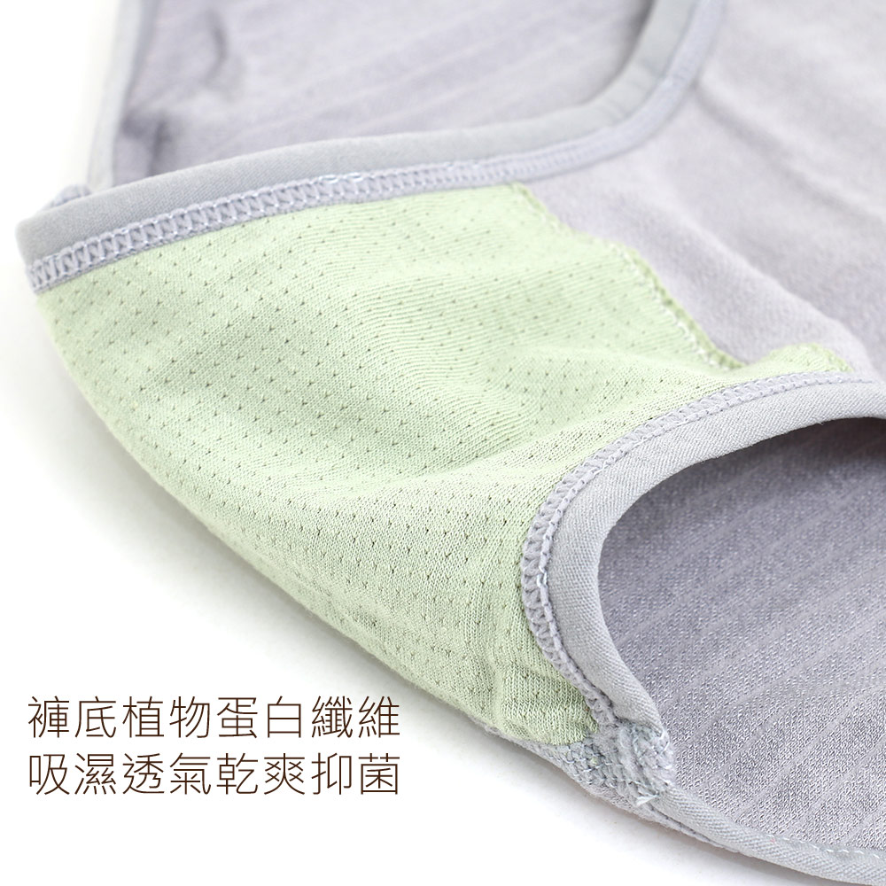無縫舒柔 抗菌蛋白 貼身褲(黑)