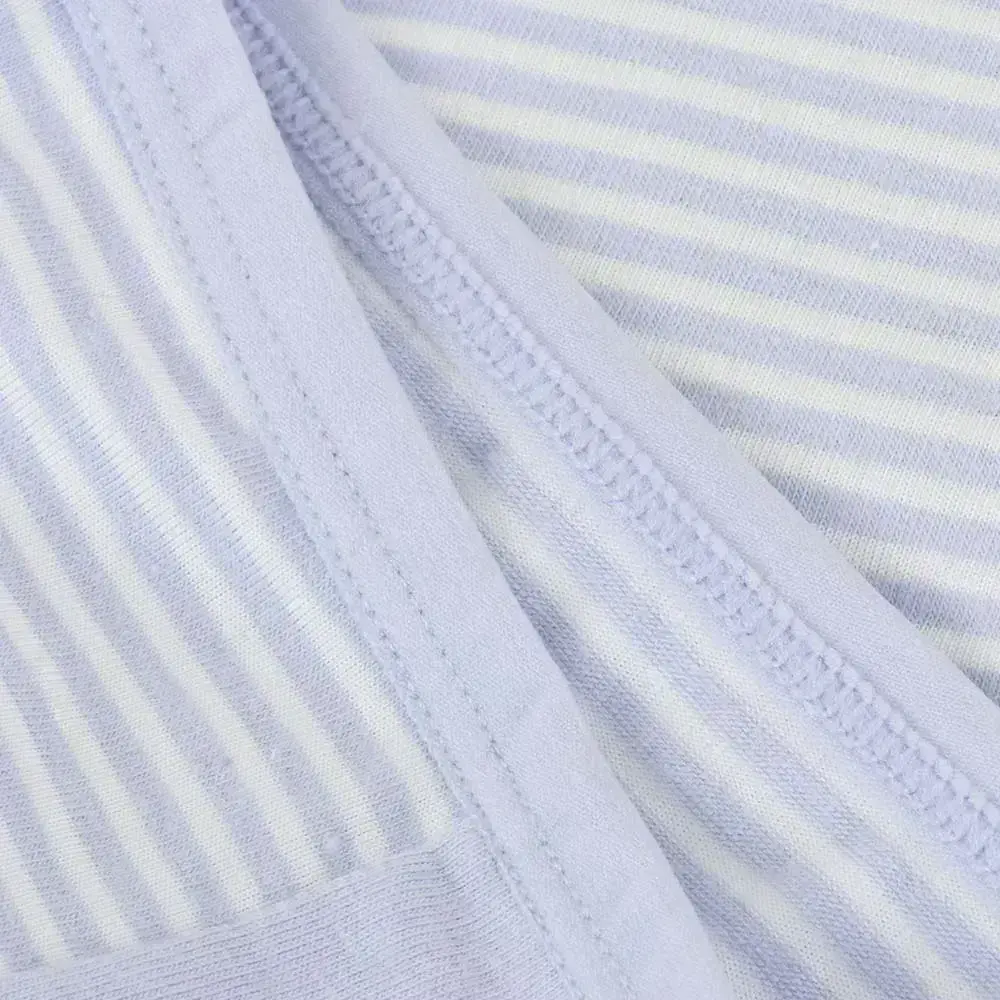 中腰竹炭棉質條紋貼身褲 3件組(隨機色)
