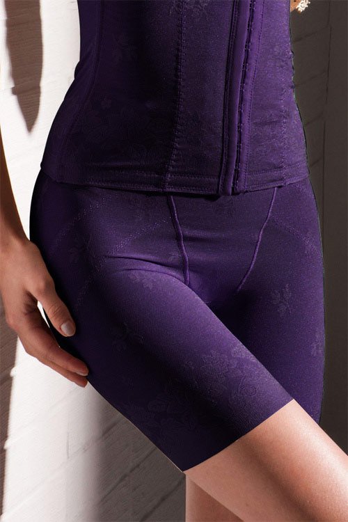 《零碼出清》時尚機能美臀修飾長平口束褲(葡萄紫)