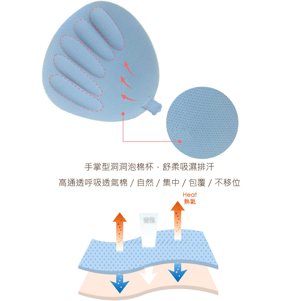 超細莫代爾 蠶絲蛋白 無痕無鋼圈內衣ABCD罩杯(灰藍色)