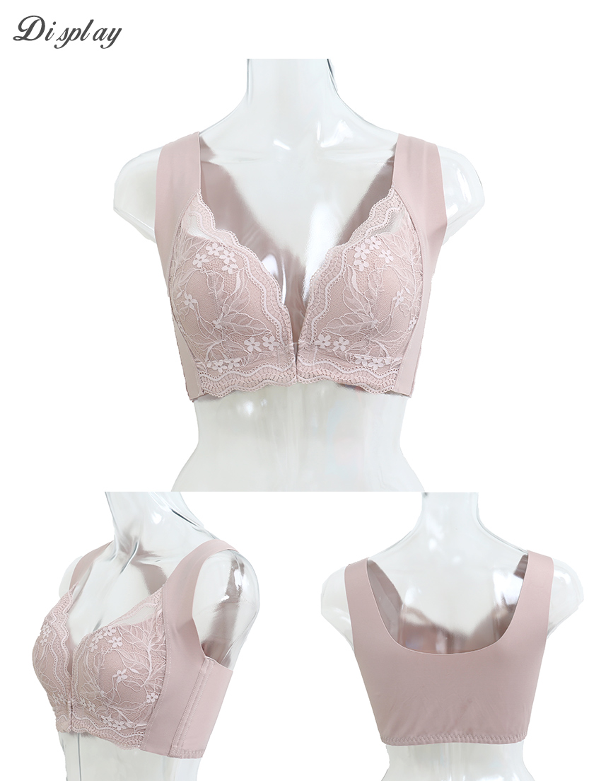 花甜禮夏 前扣無痕無鋼圈舒柔內衣(蜜裸色)36-44