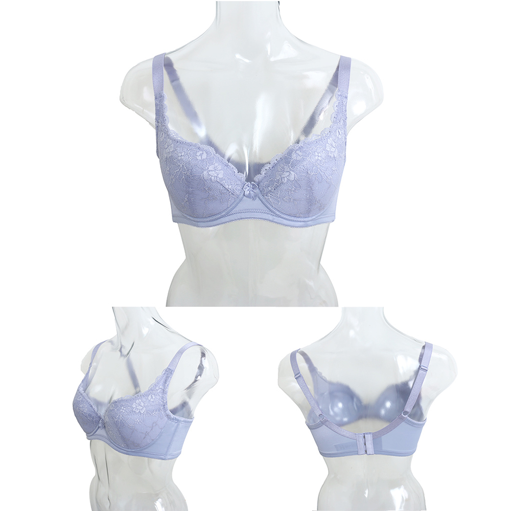 祕密花園．綻放 深V系列內衣BCD罩杯(水紫色)