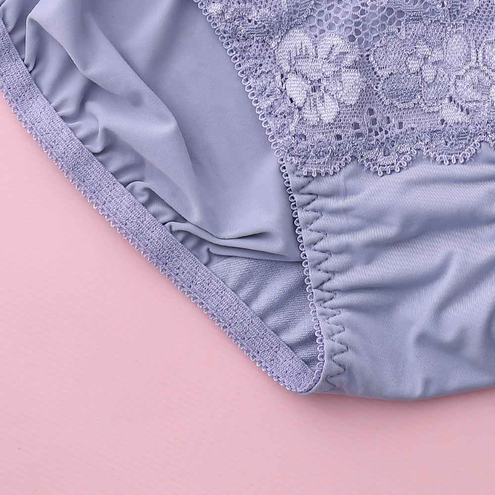 祕密花園．綻放 中腰三角褲(水紫色)