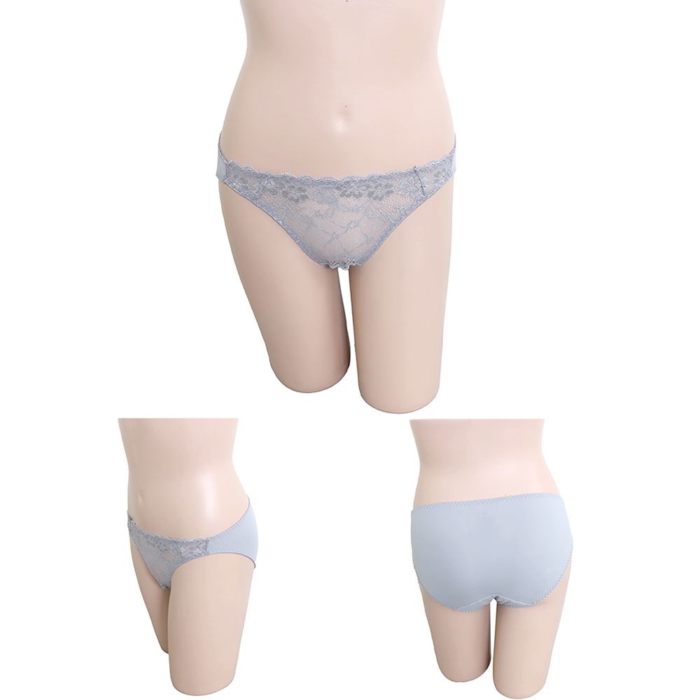 祕密花園．綻放 低腰三角褲(銀灰色)