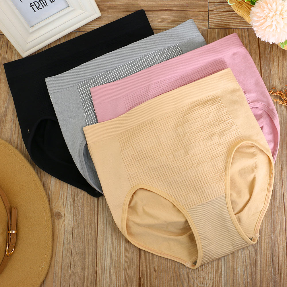 竹炭 無縫一體成型 中腰三角束褲(膚)