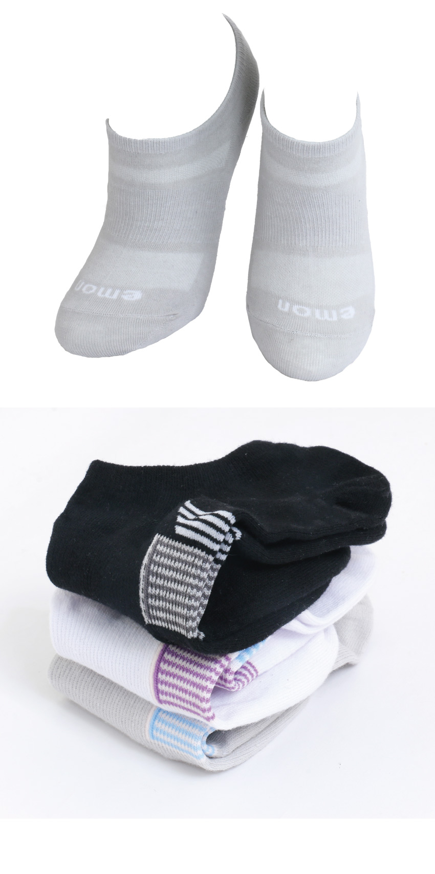MIT台灣製 涼爽透氣 棉質隱形襪(灰)