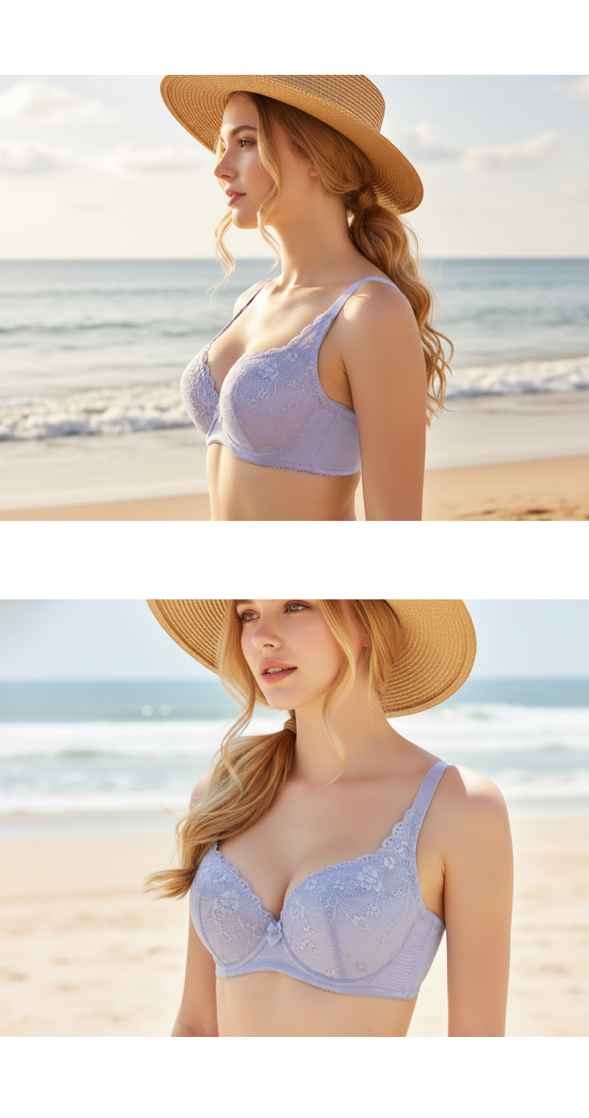 花見夢境 深V系列內衣CD罩杯(紫)