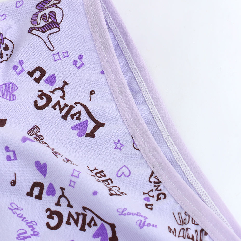 甜心骷顱棉質三角褲 3件組(隨機色)