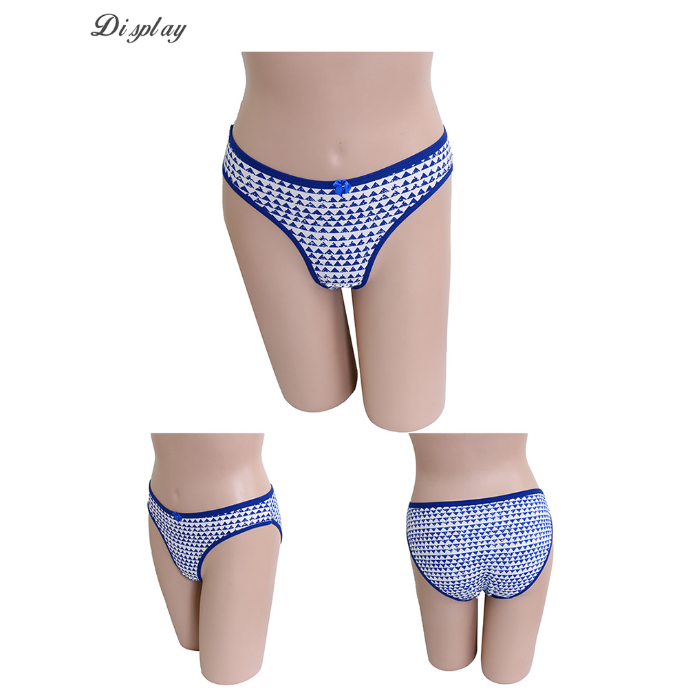 幾何點點棉質貼身褲 3件組(隨機色)