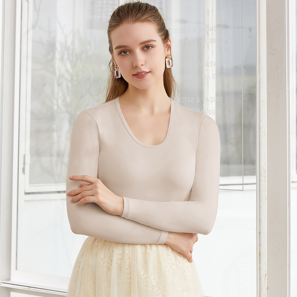 輕磨毛 保暖舒柔衛生衣(裸色)