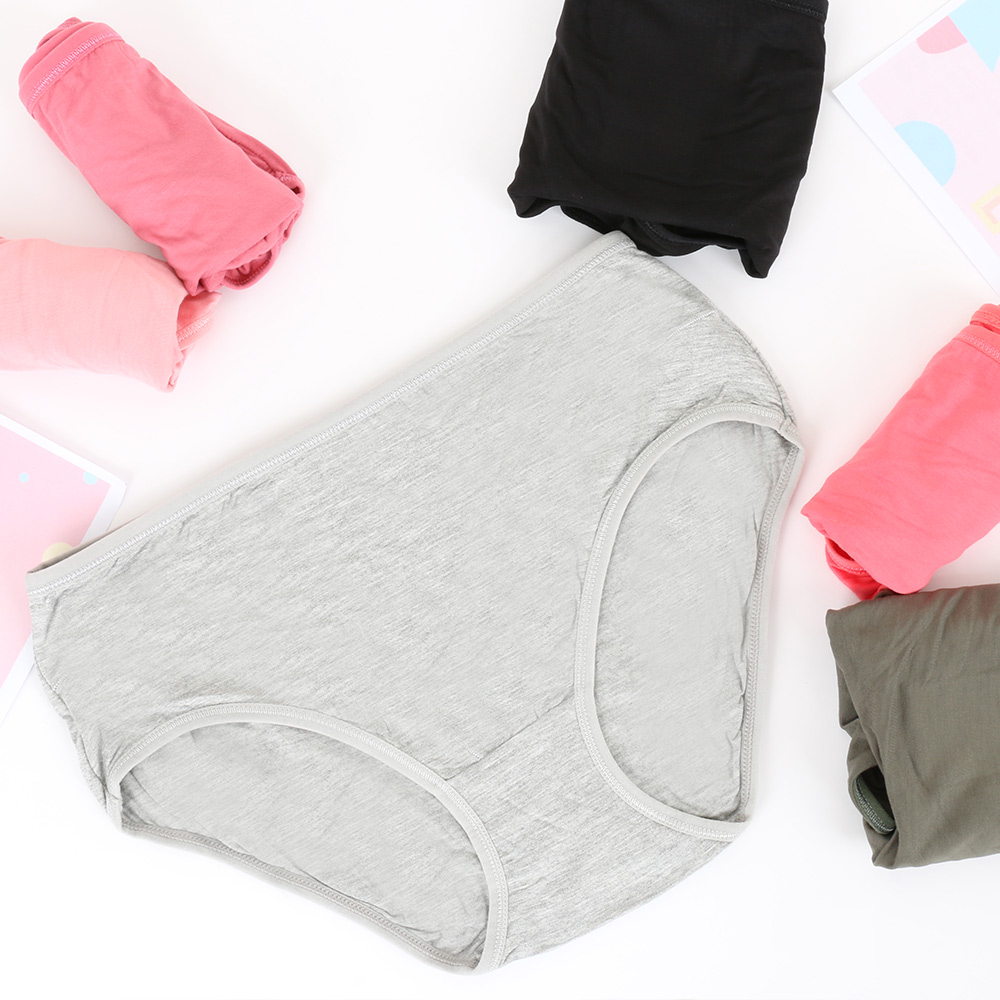 舒適親膚素面三角褲 3件組(隨機色)XL