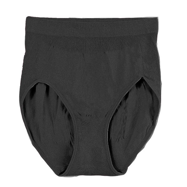 《莫代爾竹炭纖維》一體成型高腰三角褲(黑)