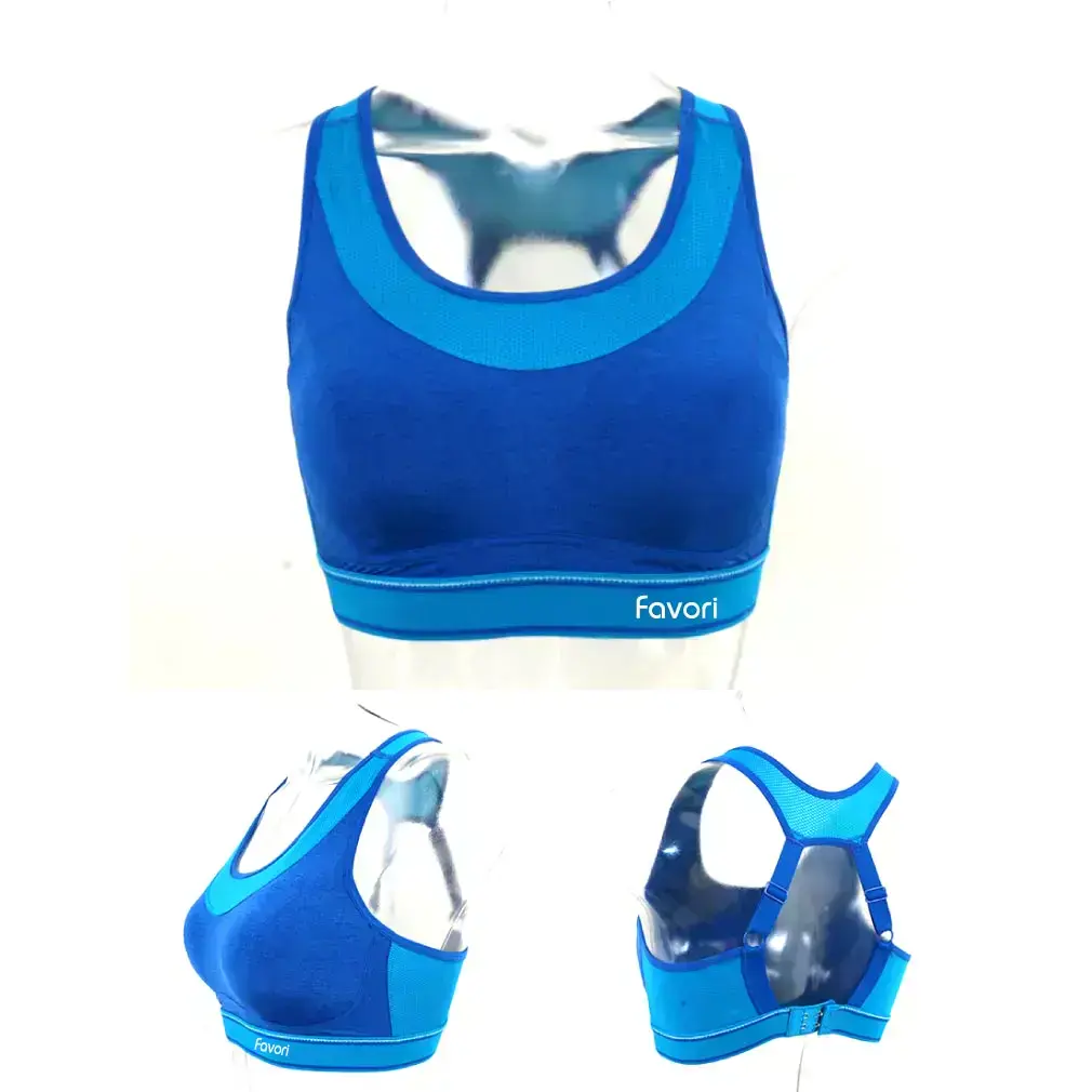重機能WINCOOL強力支撐罩杯專業運動胸衣(活力藍)