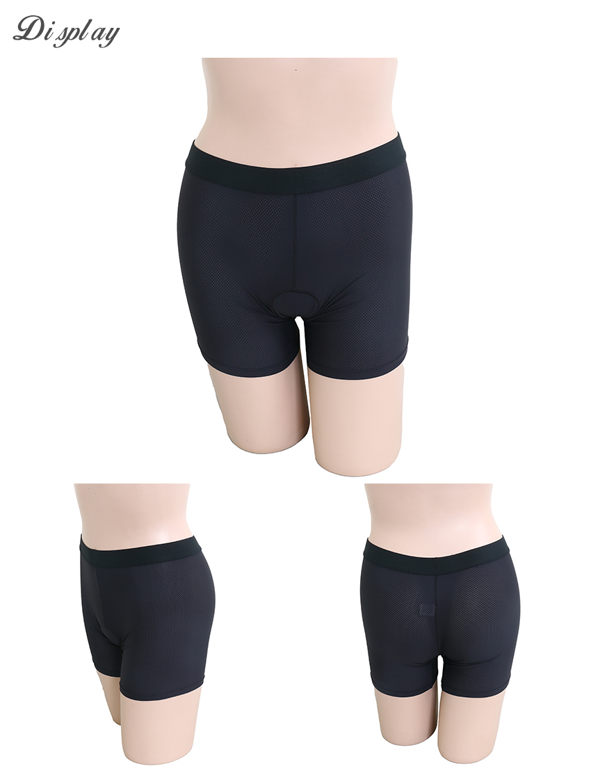 石墨烯 透氣 運動中腰平口褲(個性黑)