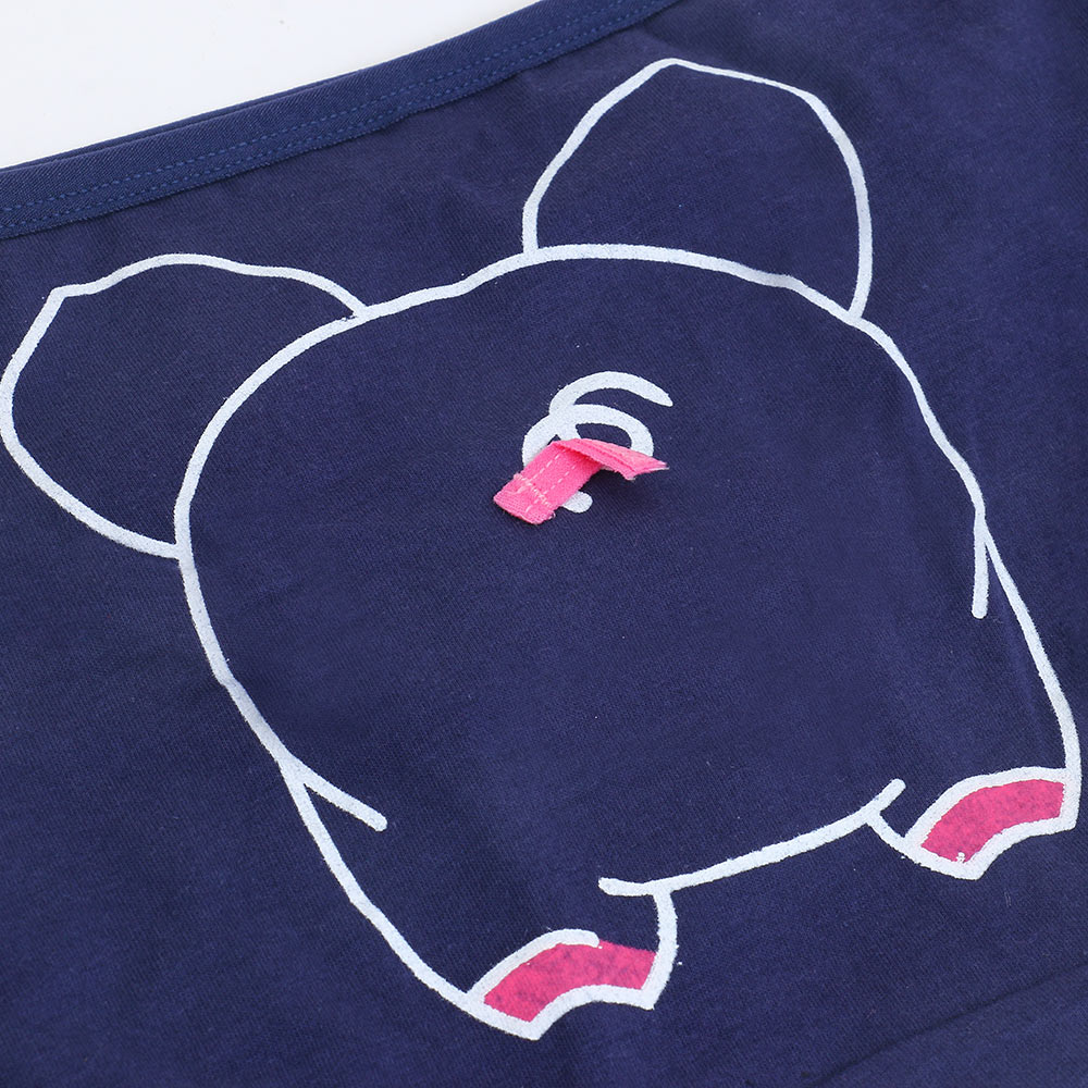 萌寵小豬 棉質貼身褲 3件組(隨機色)