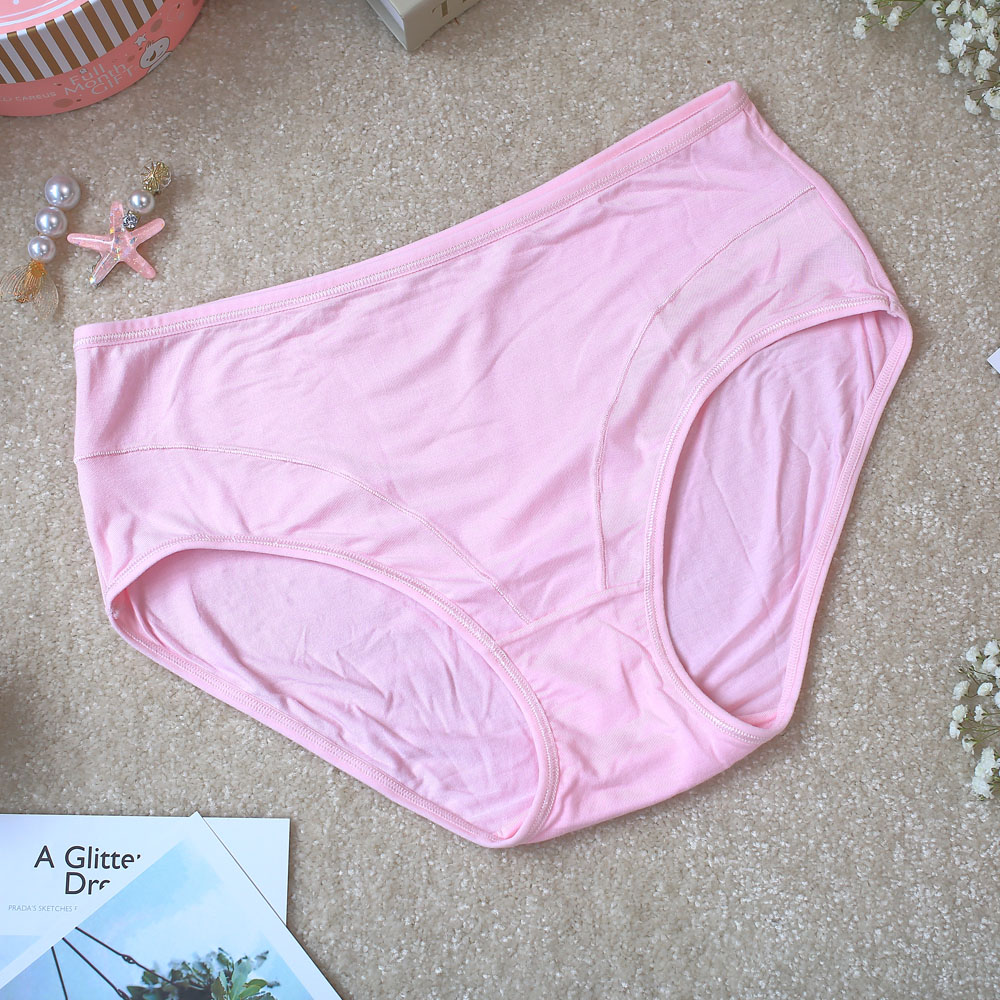 舒適親膚素面三角褲 3件組(隨機色)XL