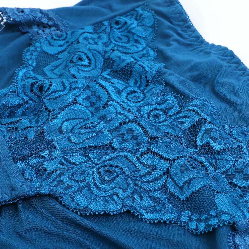 MIT台灣製 蕾絲中低腰美臀三角褲(隨機色)