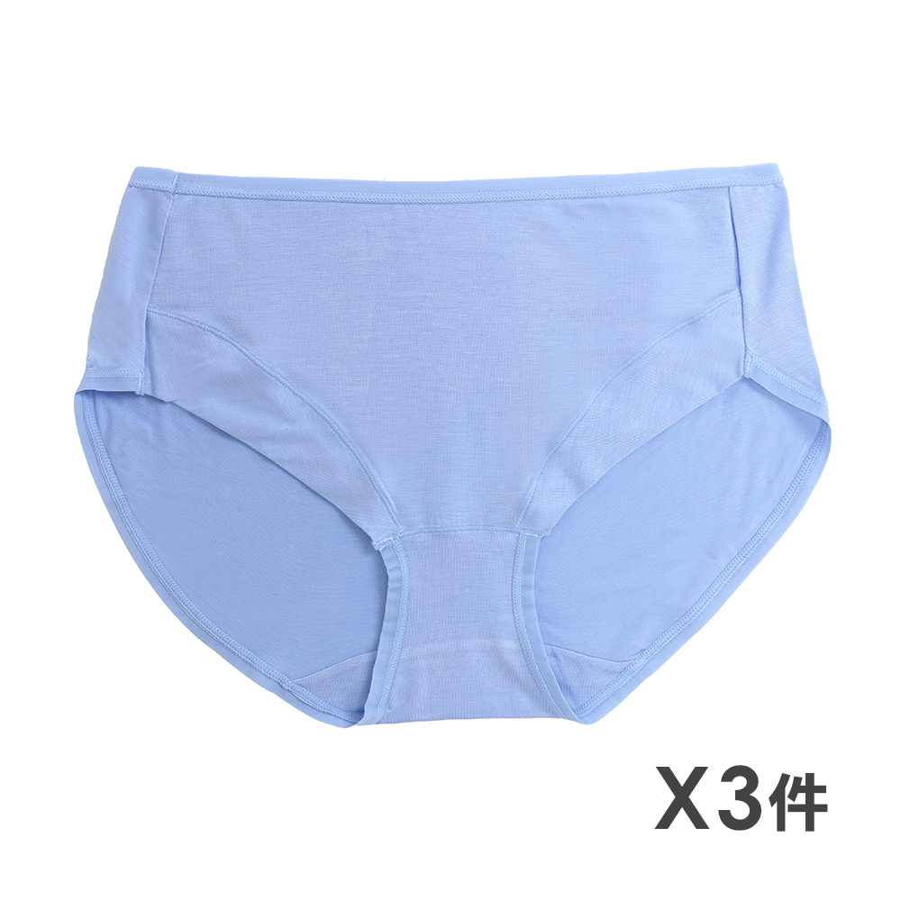 琉璃夢境 低腰天絲棉 舒適包覆三角褲3件組(隨機色)