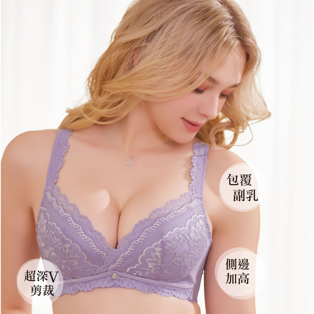 美藝 奈米涼感 機能無鋼圈內衣BCD罩杯(月光紫)