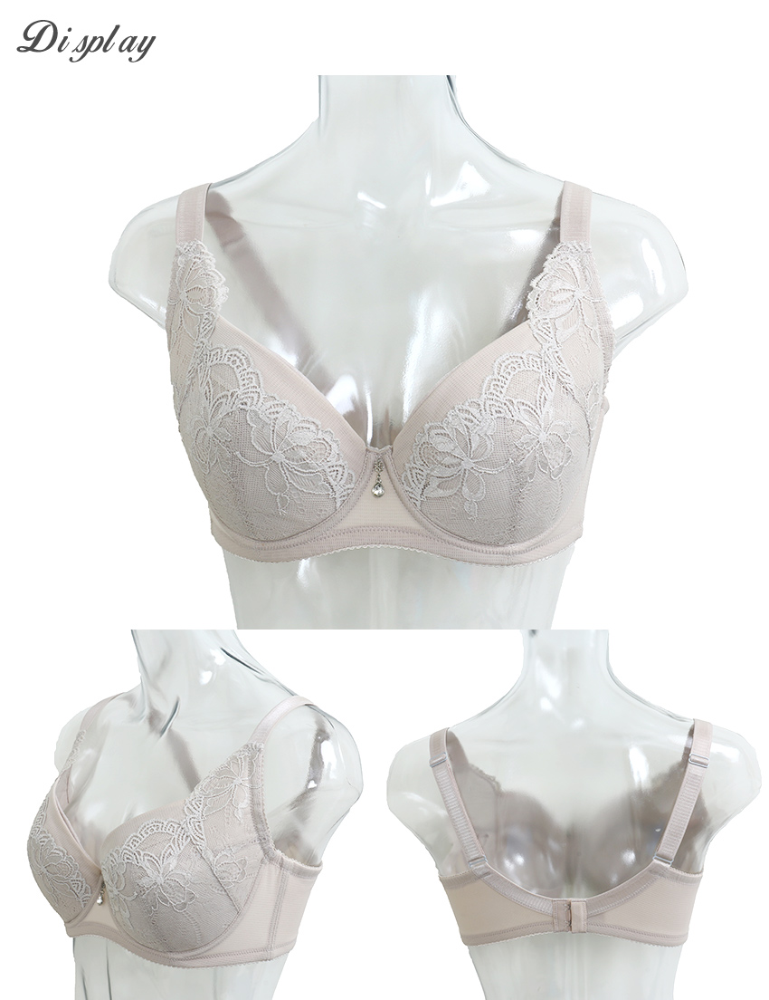 凝香之吻 性感蕾絲 包覆集中舒棉內衣CDEFG罩杯(奶茶色)