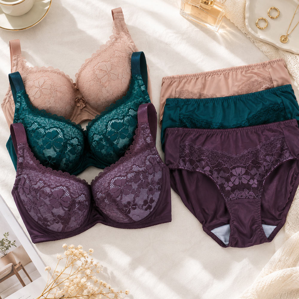 祕密花園．映花 中腰平口褲(奶霜色)