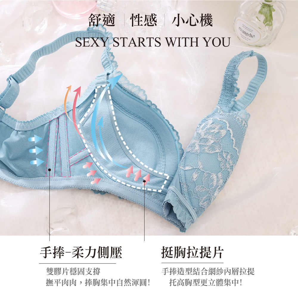 美藝 奈米涼感 機能無鋼圈內衣BCD罩杯(時尚綠)