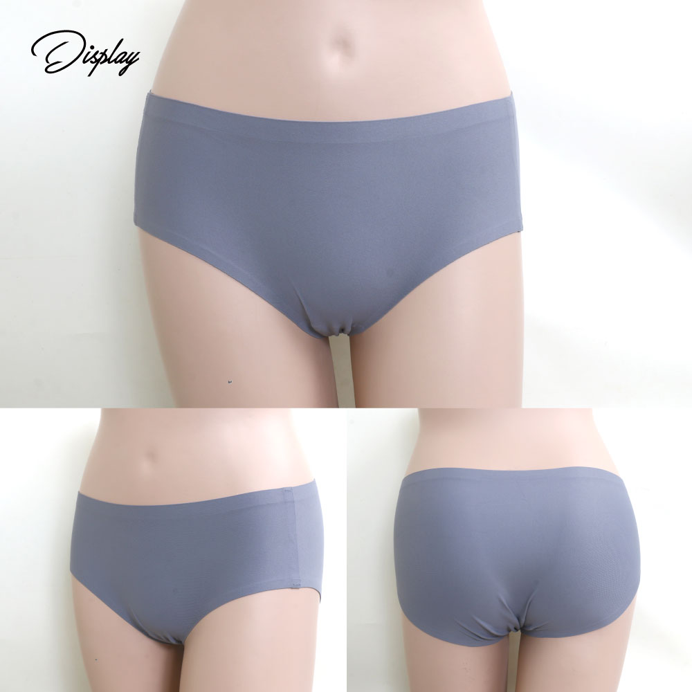 輕時尚 無痕平口褲(灰藍色)