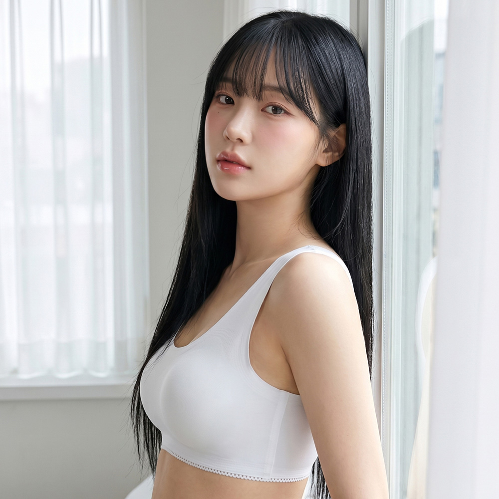 輕語初綻 莫代爾 無痕裸感 背心式少女內衣(香檳)