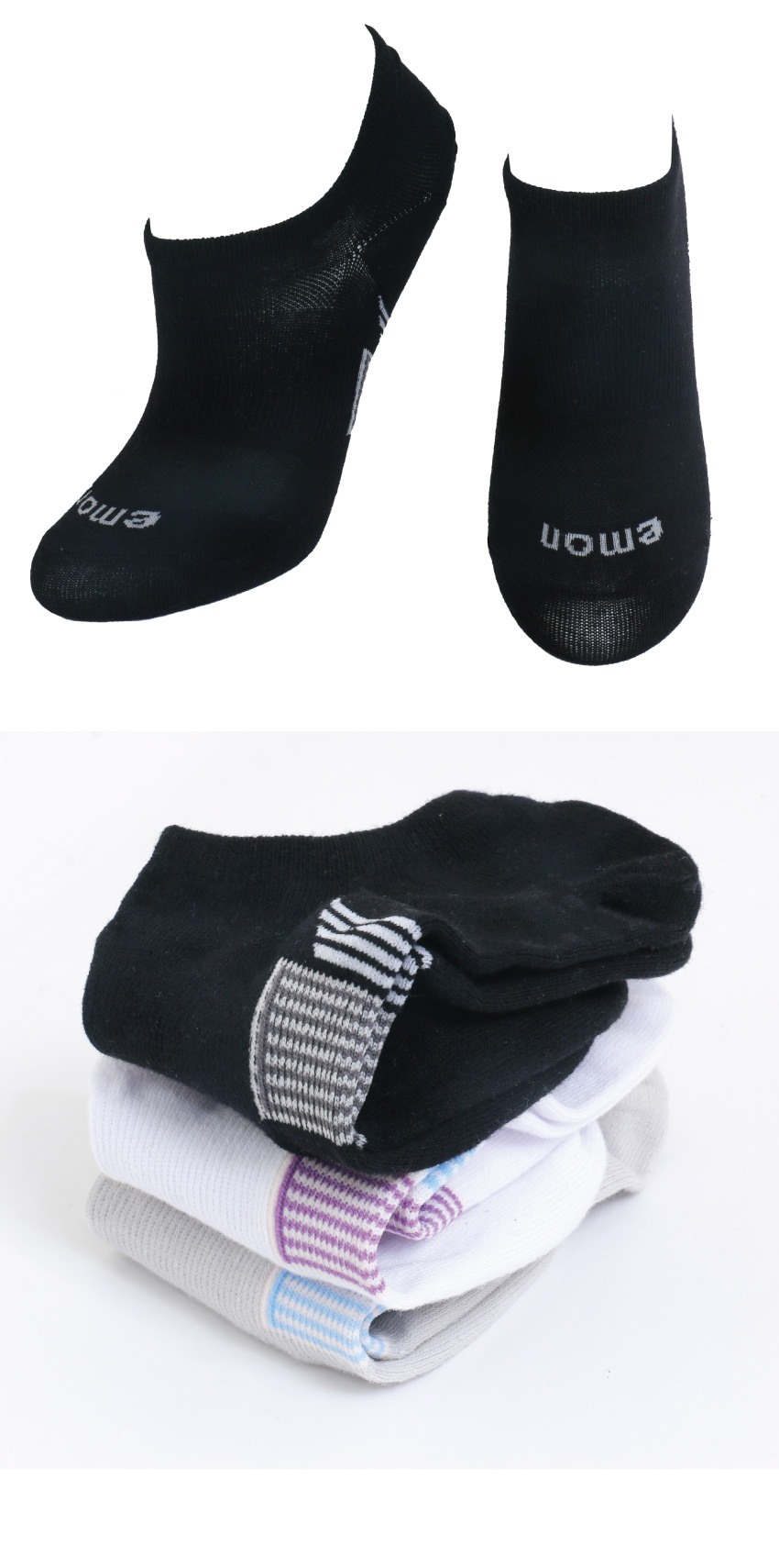 MIT台灣製 涼爽透氣 棉質隱形襪(黑)