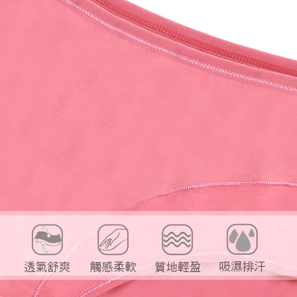 舒適親膚素面三角褲 3件組(隨機色)XL