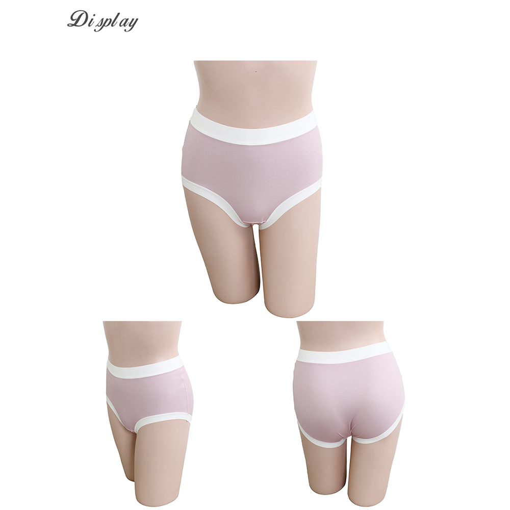 蠶絲莫代爾  絲滑無痕 中腰平口褲(紫)